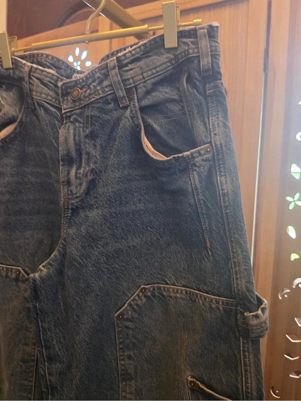 NWOT Free People Loren Carpenter Barrel Jeans - Picture 11 of 14